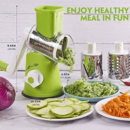 Table Top Drum Grater and Vegetable Chopper